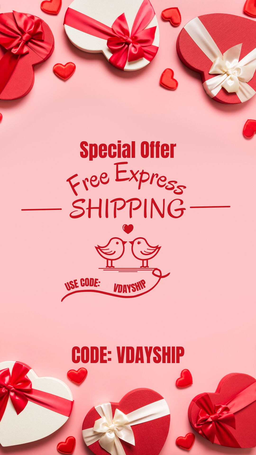 Free express shop shipping code